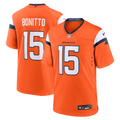 Denver Broncos Nik Bonitto Orange Team Game Jersey