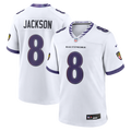 Baltimore Ravens Lamar Jackson White Game Jersey