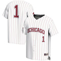 #1 UChicago Maroons Lightweight Baseball Fashion Jersey - White