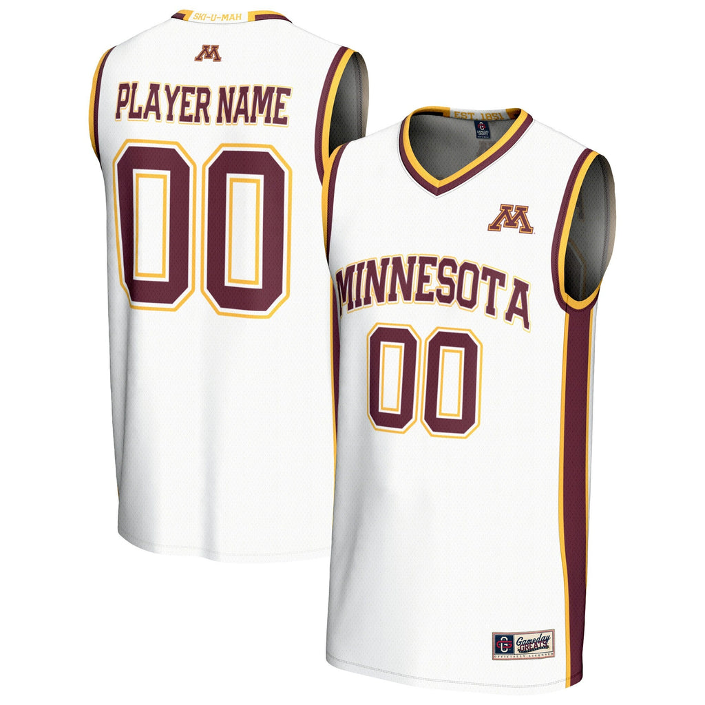 Minnesota Golden Gophers Lightweight Collegiate Basketball NIL Pick-A-Player Fashion Jersey - White