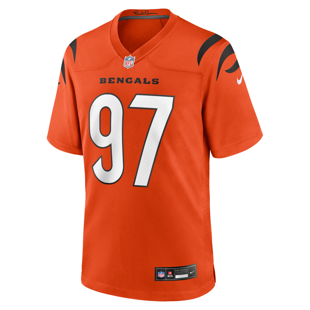Cincinnati Bengals Dexter Lawrence II Orange Game Jersey