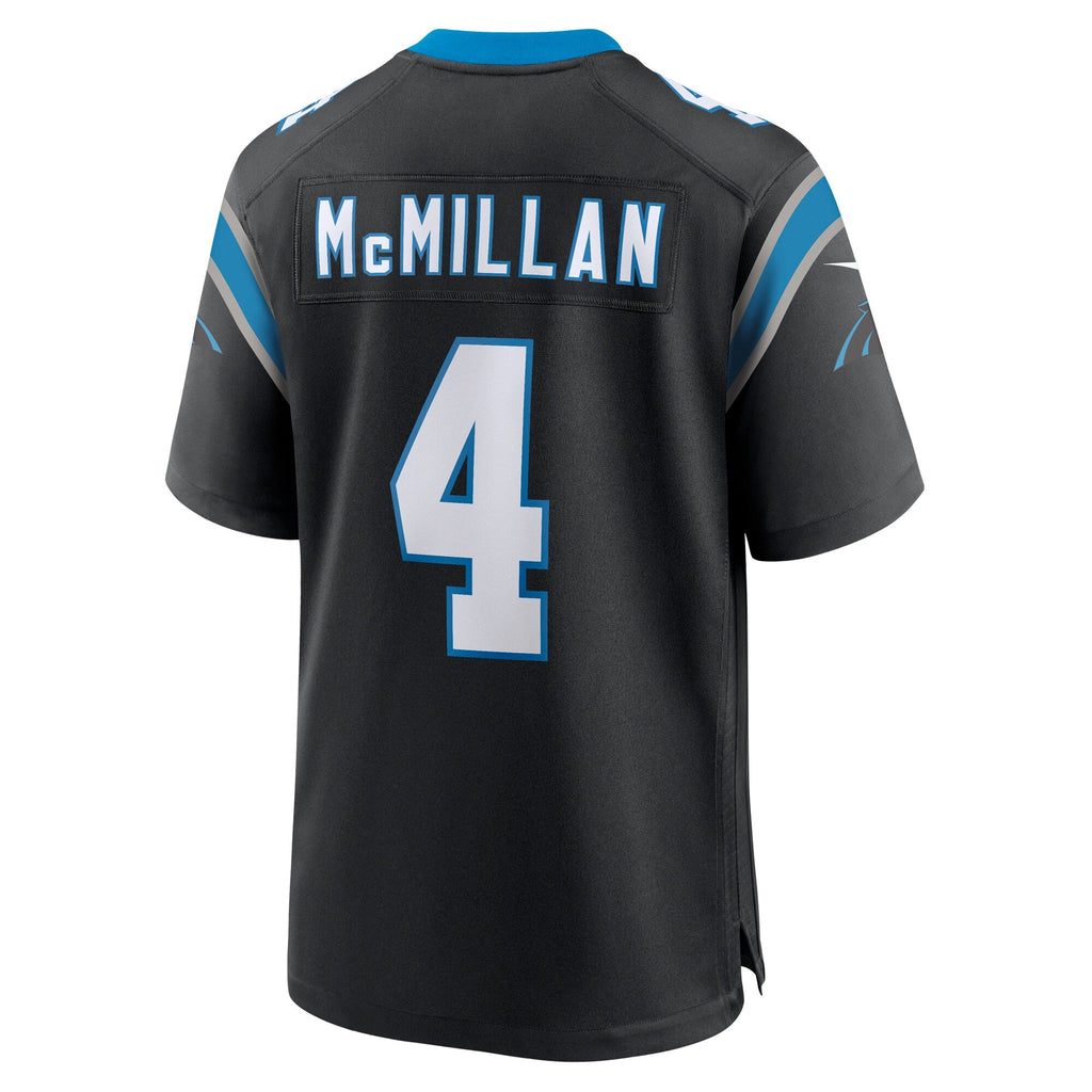 Carolina Panthers Tetairoa McMillan Black Team Game Jersey