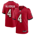 Tampa Bay Buccaneers Chase McLaughlin Red Game Player Jersey