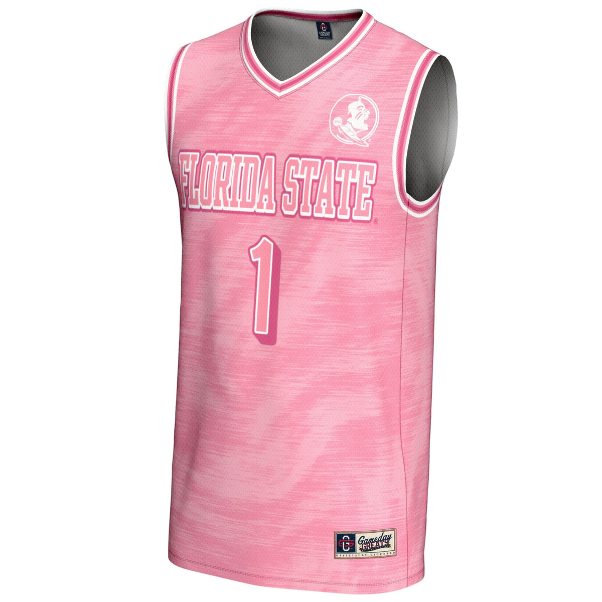 #1 Florida State Seminoles Lightweight Basketball Fashion Jersey - Pink
