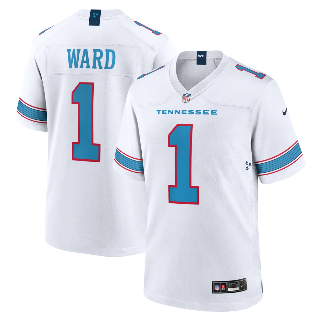 Tennessee Titans Cameron Ward White Game Jersey