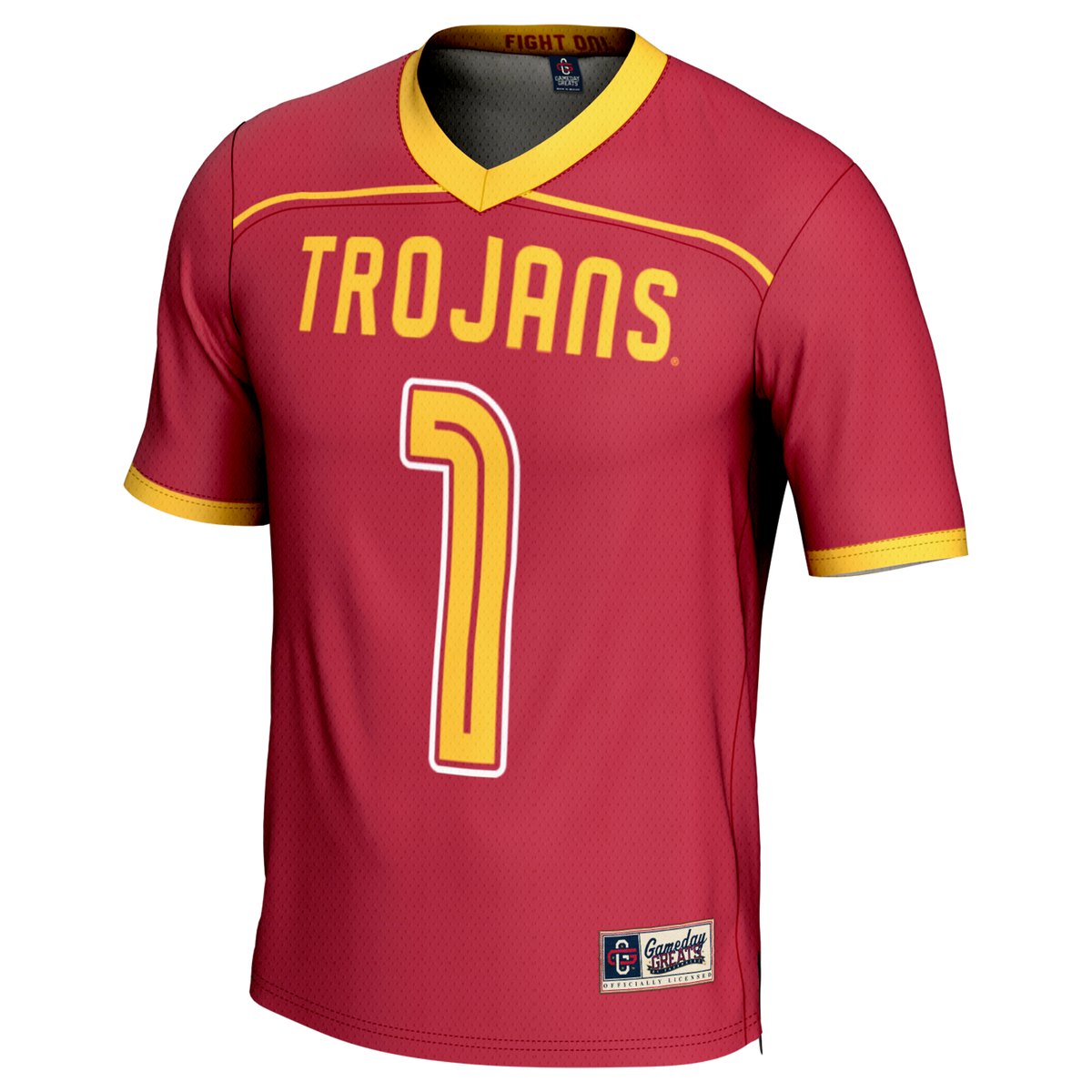 #1 USC Trojans Lightweight Lacrosse Fashion Jersey - Cardinal