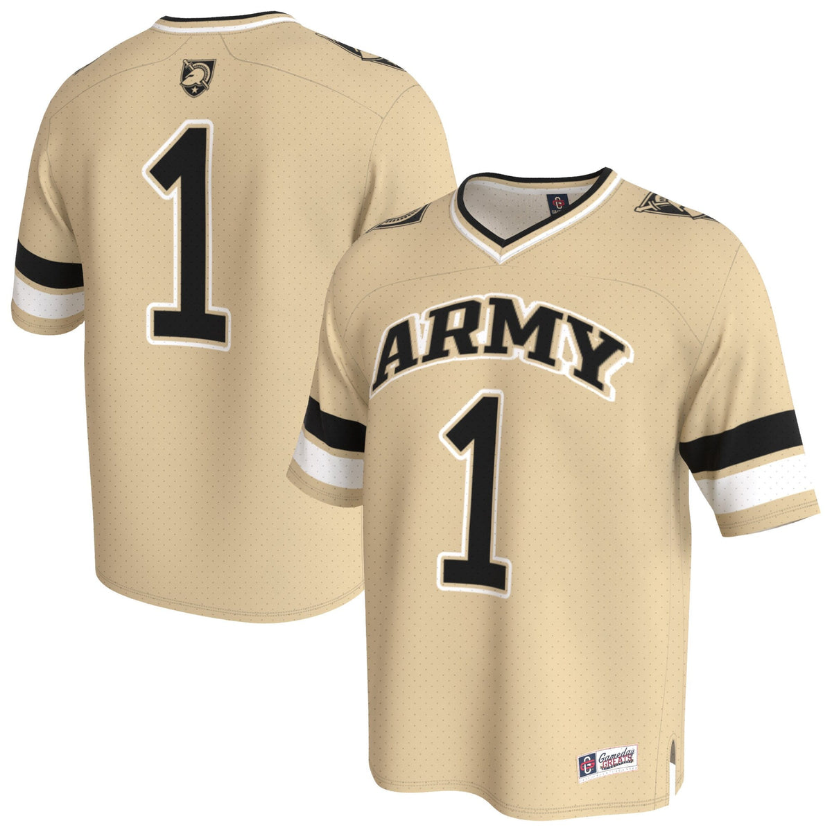 Army Black Knights Lightweight Collegiate Football Fashion Jersey - Gold