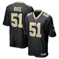 New Orleans Saints Cesar Ruiz Black Game Jersey