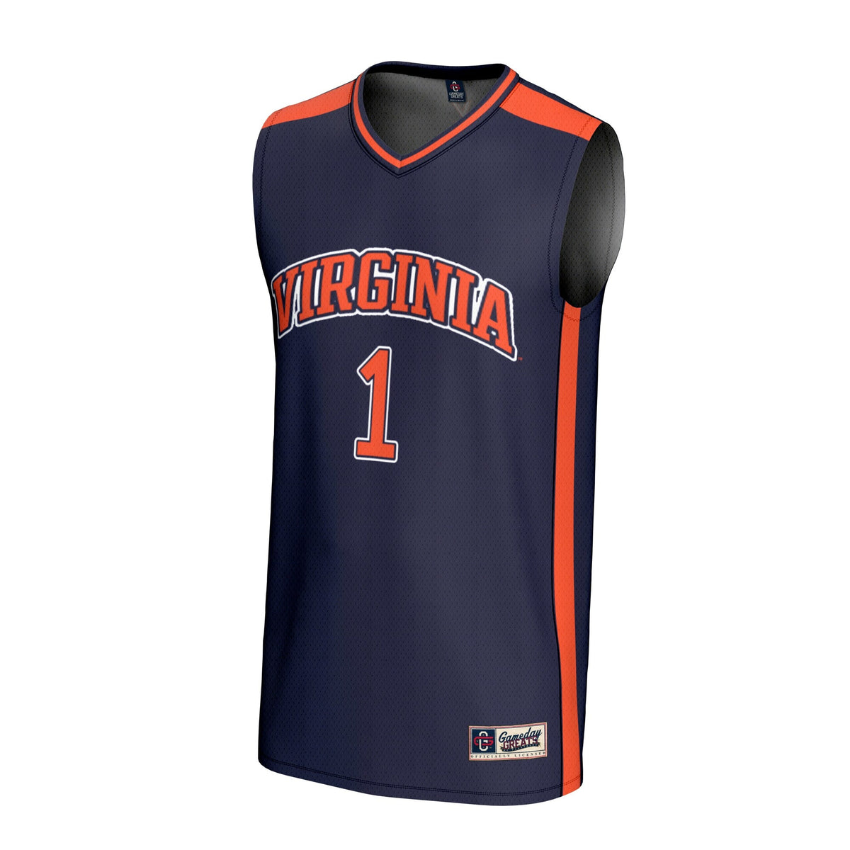 #1 Virginia Cavaliers Lightweight Basketball Fashion Jersey - Navy