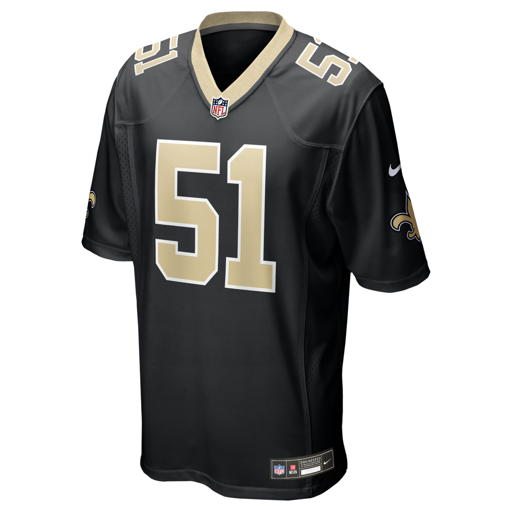 New Orleans Saints Cesar Ruiz Black Game Jersey
