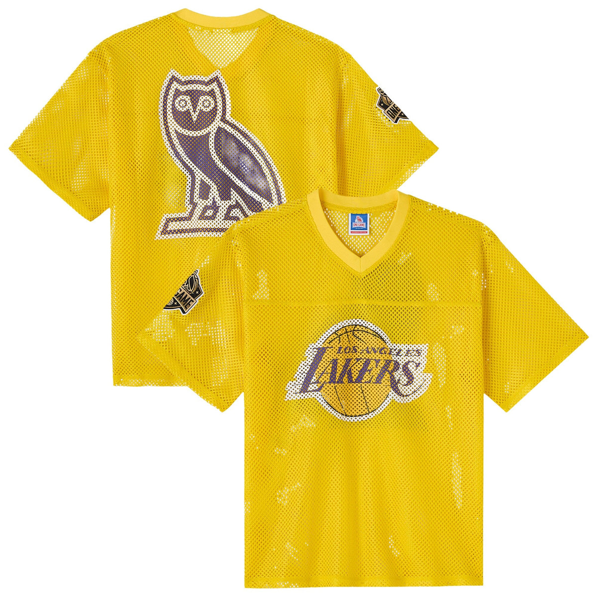 Los Angeles Lakers X OVO Mesh Football Jersey