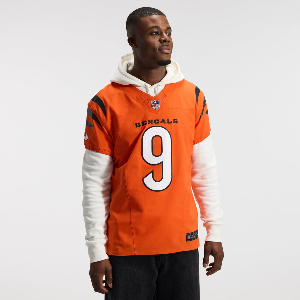 Cincinnati Bengals Joe Burrow Orange Team Vapor F.U.S.E. Elite Jersey