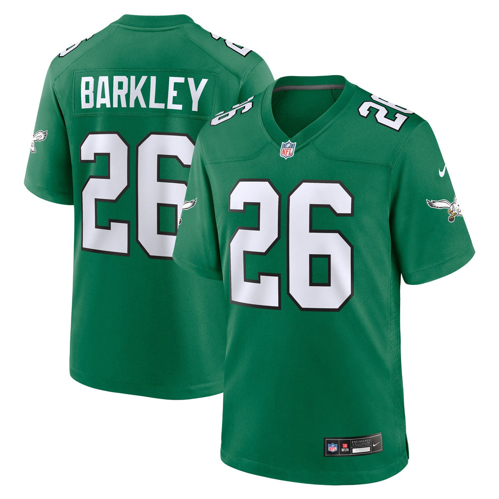 Philadelphia Eagles Saquon Barkley Kelly Green Alternate Game Jersey
