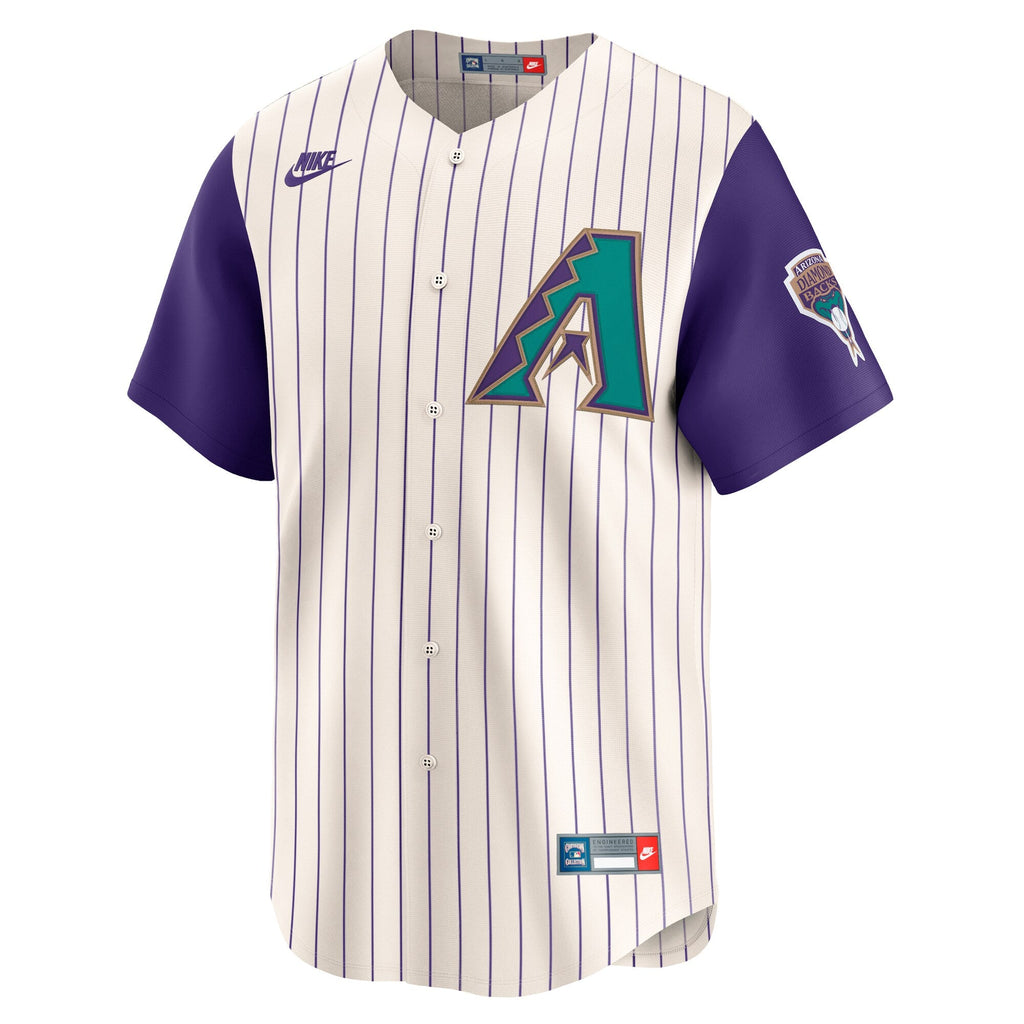 Arizona Diamondbacks Randy Johnson Cream Throwback Cooperstown Collection Limited Jersey