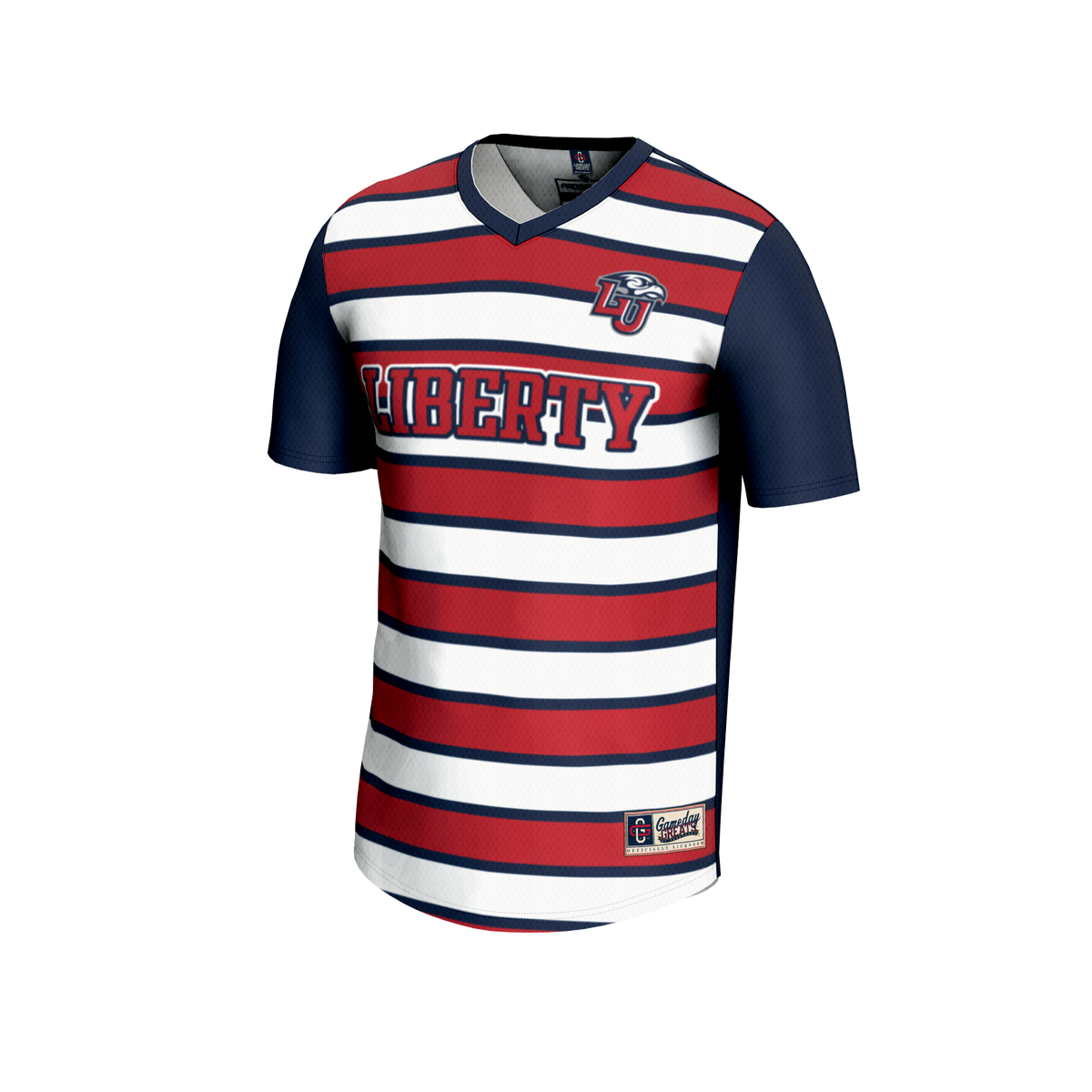 #71 Liberty Flames Lightweight Soccer Fashion Jersey - Navy