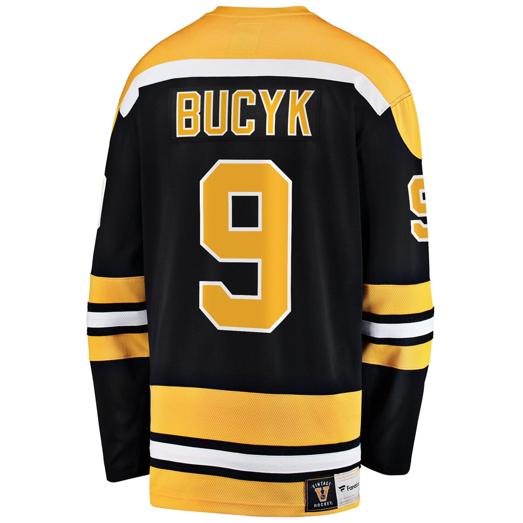 Boston Bruins John Bucyk Black Premier Breakaway Retired Player Jersey