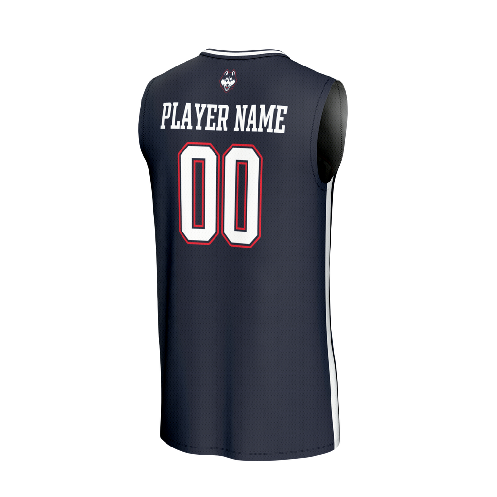 UConn Huskies Lightweight Collegiate Basketball NIL Pick-A-Player Fashion Jersey - Navy