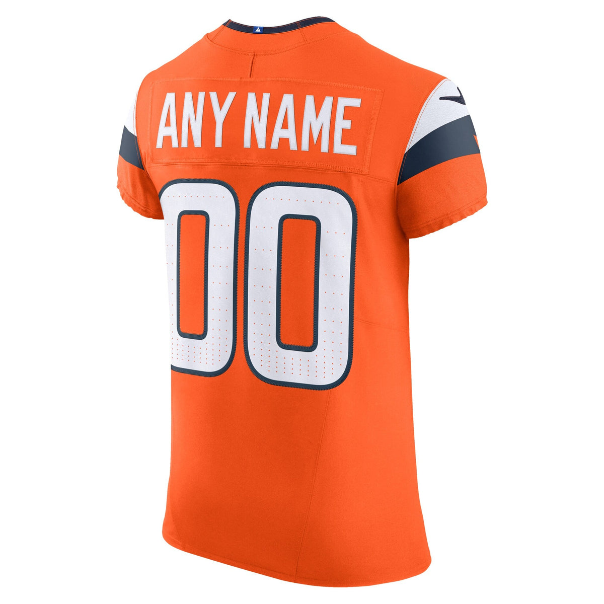 Denver Broncos Orange Team Vapor F.U.S.E. Elite Custom Jersey