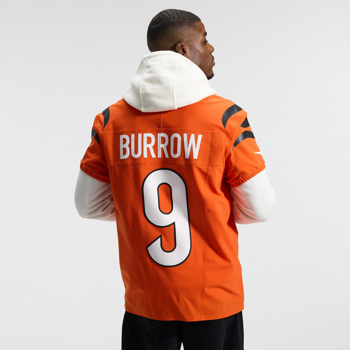 Cincinnati Bengals Joe Burrow Orange Team Vapor F.U.S.E. Elite Jersey
