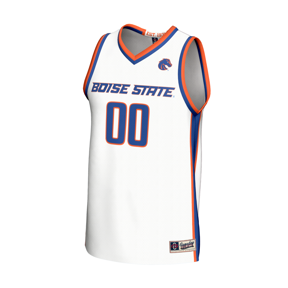 Boise State Broncos NIL Pick-A-Player Lightweight Basketball Fashion Jersey - White