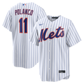 New York Mets Jorge Polanco White Home Replica Jersey