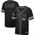 North Carolina Central Eagles Free Spirited Mesh Button-Up Baseball Jersey - Black