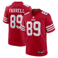 San Francisco 49ers Luke Farrell Scarlet Team Game Jersey