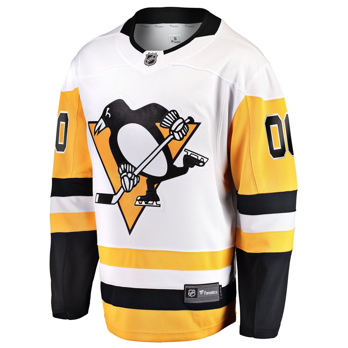 Pittsburgh Penguins White Away Breakaway Custom Jersey