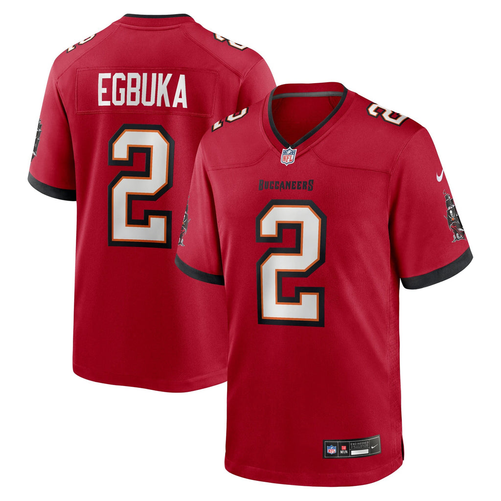 Tampa Bay Buccaneers Emeka Egbuka Red Team Game Jersey