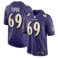 Baltimore Ravens Josh Tupou Purple Team Game Jersey