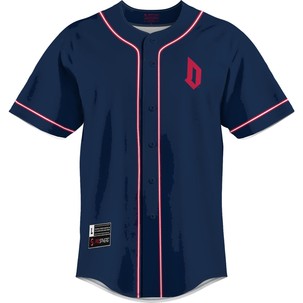 Duquesne Dukes Lightweight Baseball Jersey - Blue