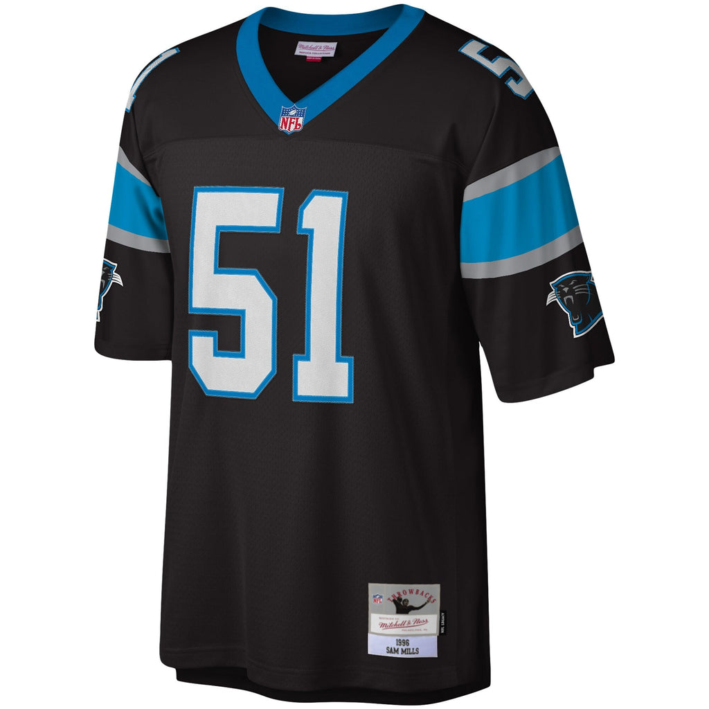 Carolina Panthers Sam Mills Black Legacy Replica Jersey
