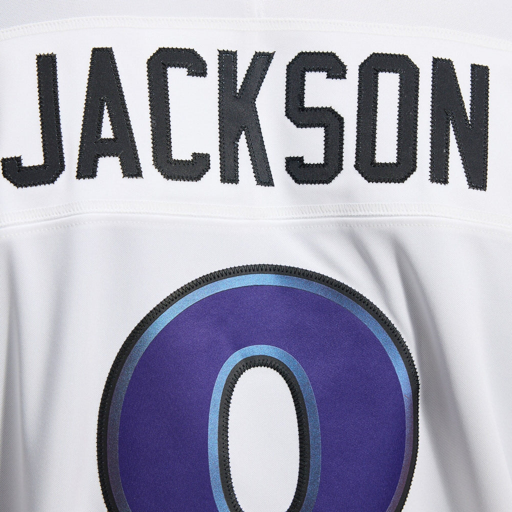 Baltimore Ravens Lamar Jackson White Vapor F.U.S.E. Stitched Limited Jersey