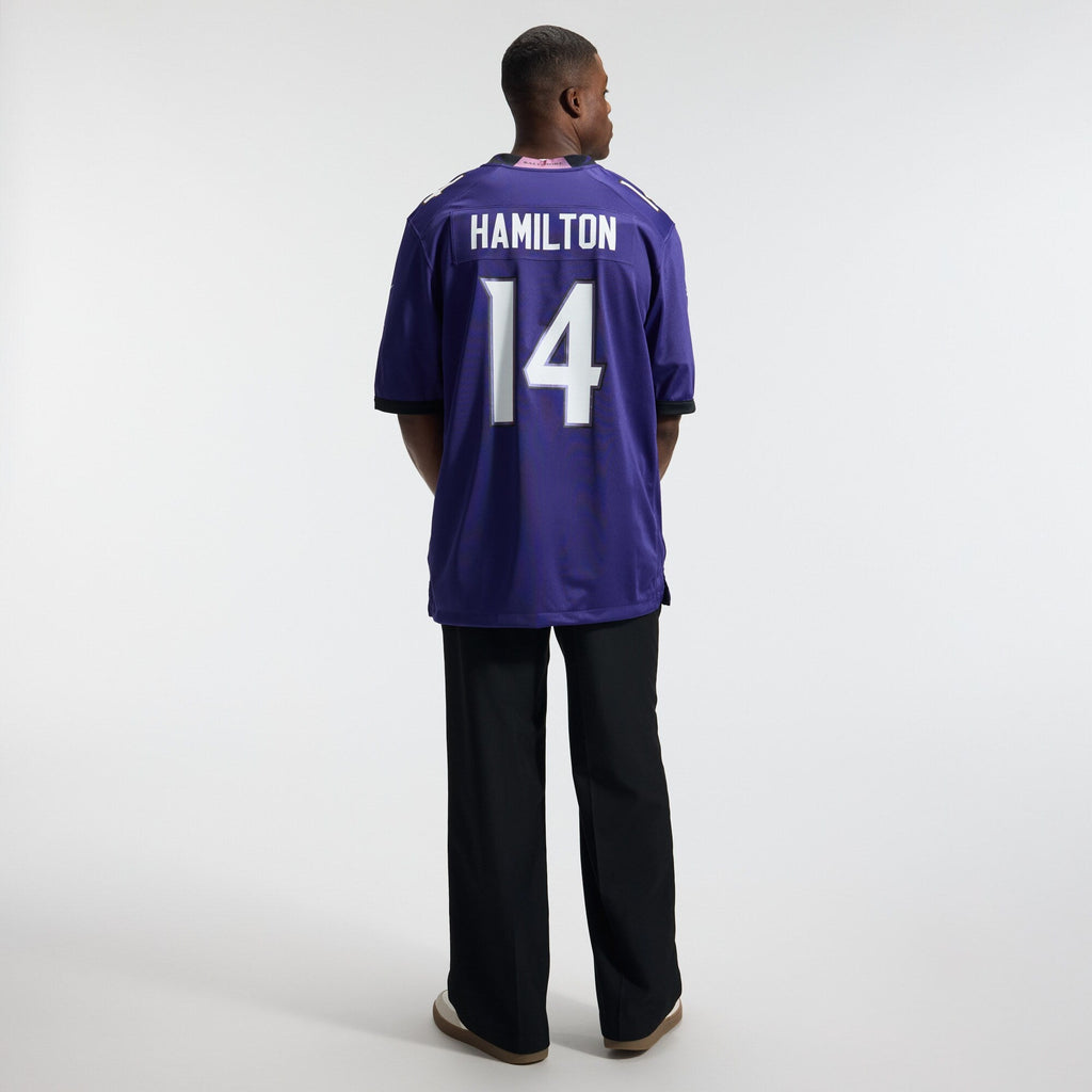 Baltimore Ravens Kyle Hamilton Purple Team Game Jersey
