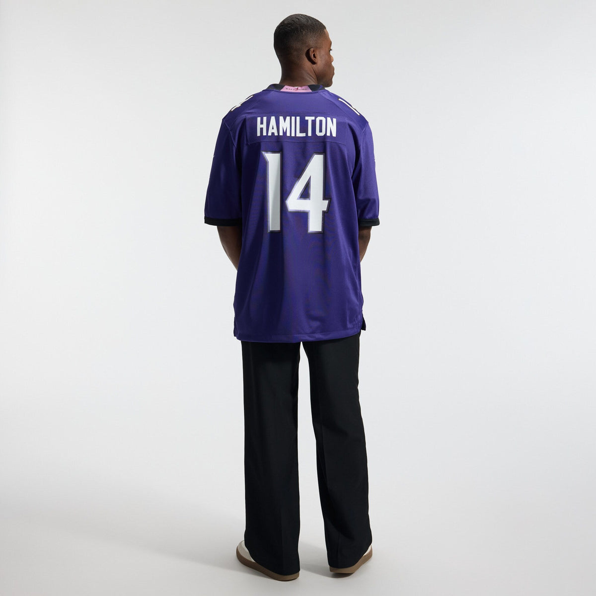 Baltimore Ravens Kyle Hamilton Purple Team Game Jersey