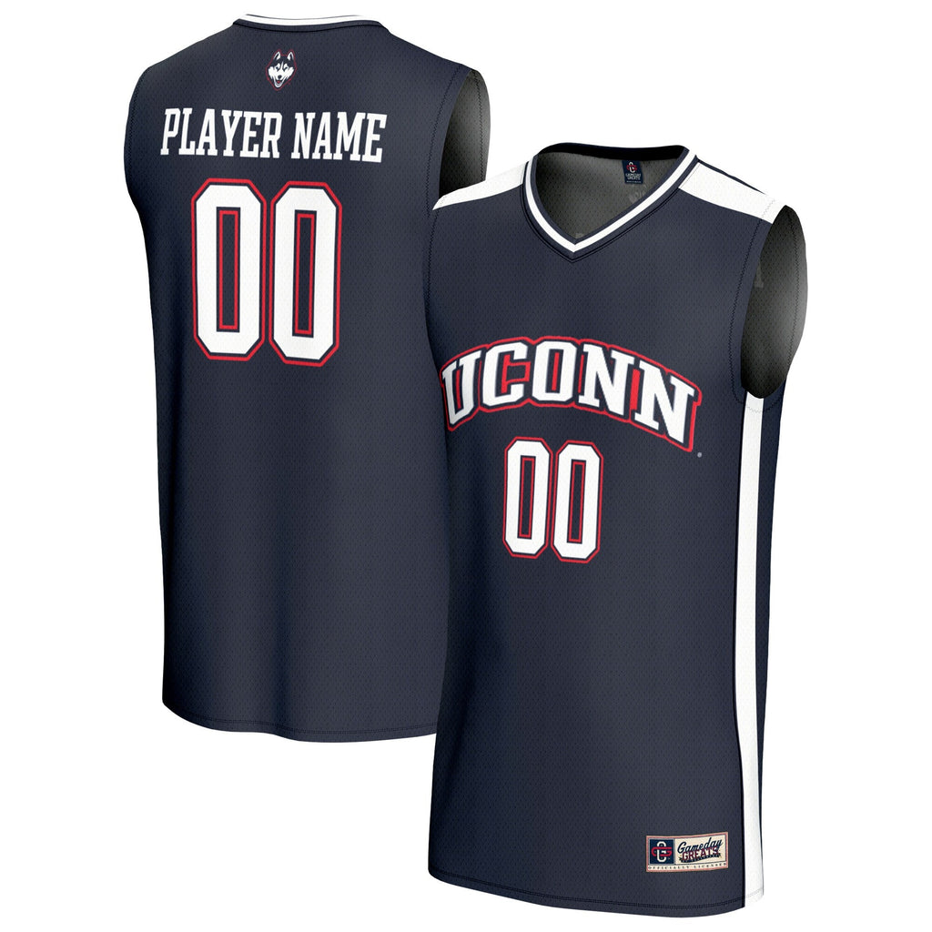 UConn Huskies Lightweight Collegiate Basketball NIL Pick-A-Player Fashion Jersey - Navy