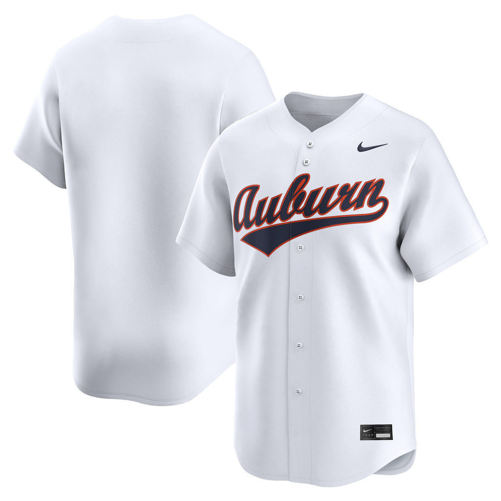 White Auburn Tigers Home Limited Baseball Jersey
