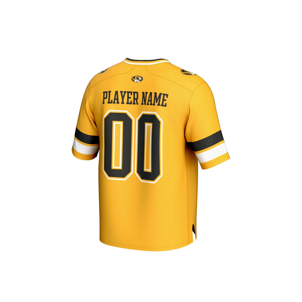 Missouri Tigers NIL Pick-A-Player Football Fashion Jersey - Gold