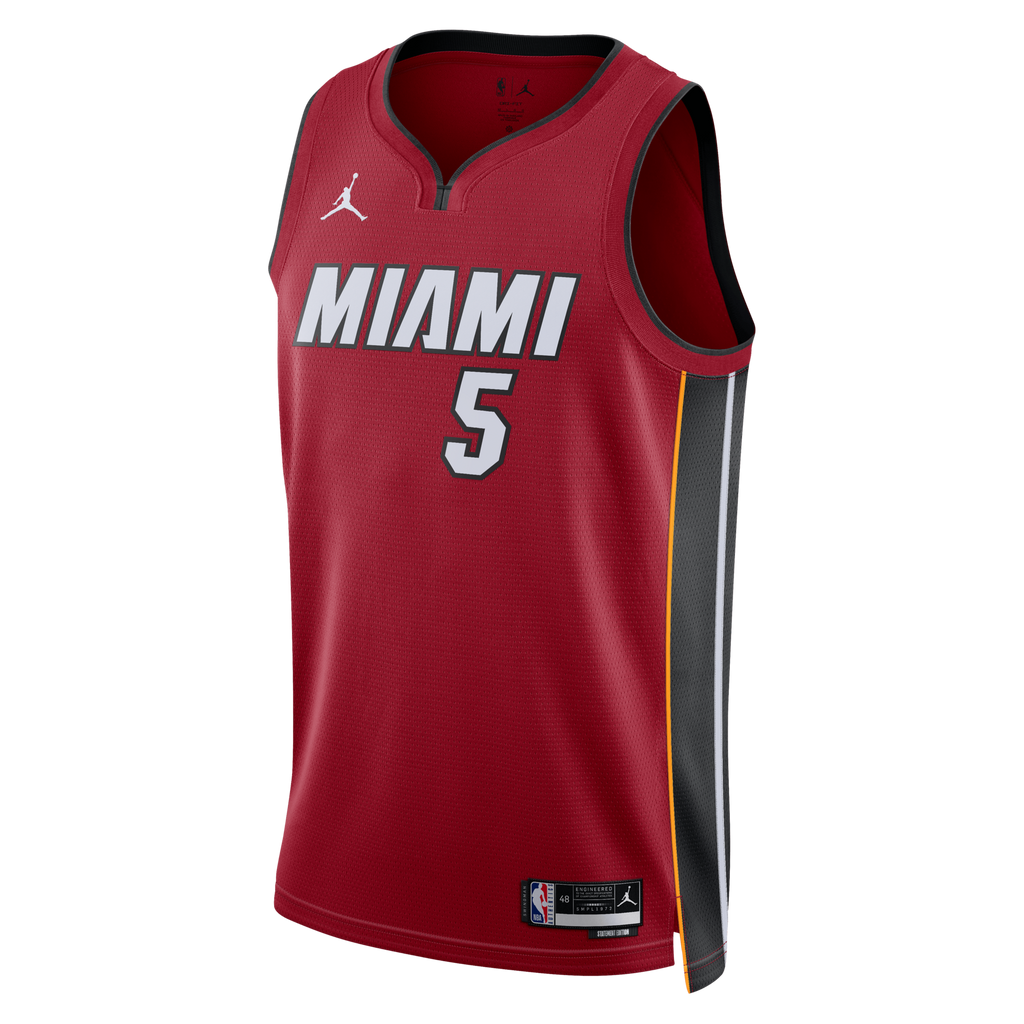Miami Heat Statement Edition Swingman Jersey - Red - Nikola Jović
