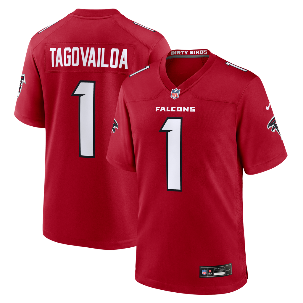 Atlanta Falcons Tua Tagovailoa Red Game Jersey