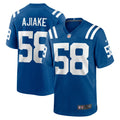 Indianapolis Colts Austin Ajiake Royal Game Jersey