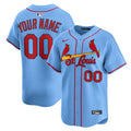 St. Louis Cardinals Light Blue Alternate Limited Custom Jersey