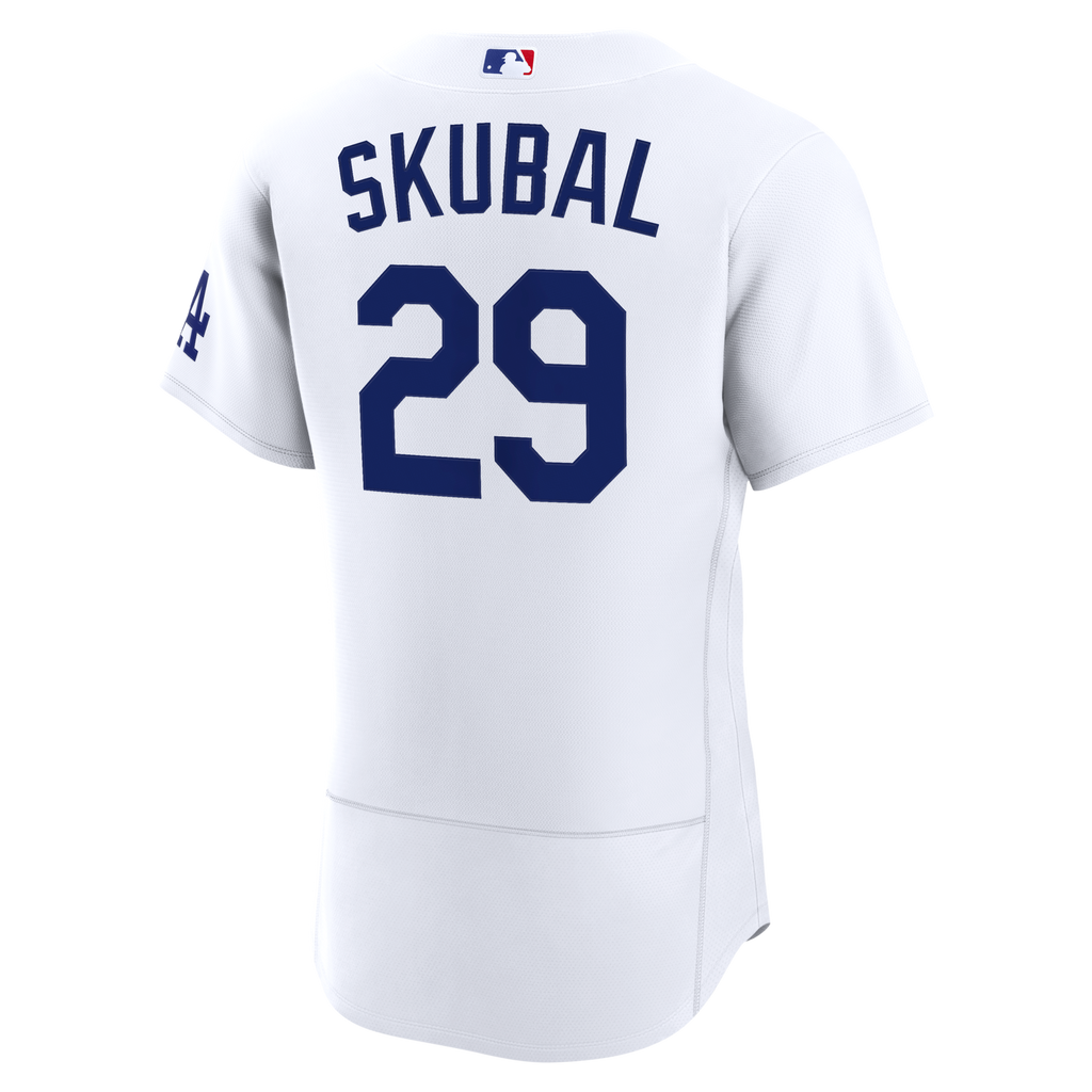 Los Angeles Dodgers Tarik Skubal White Home Authentic Jersey