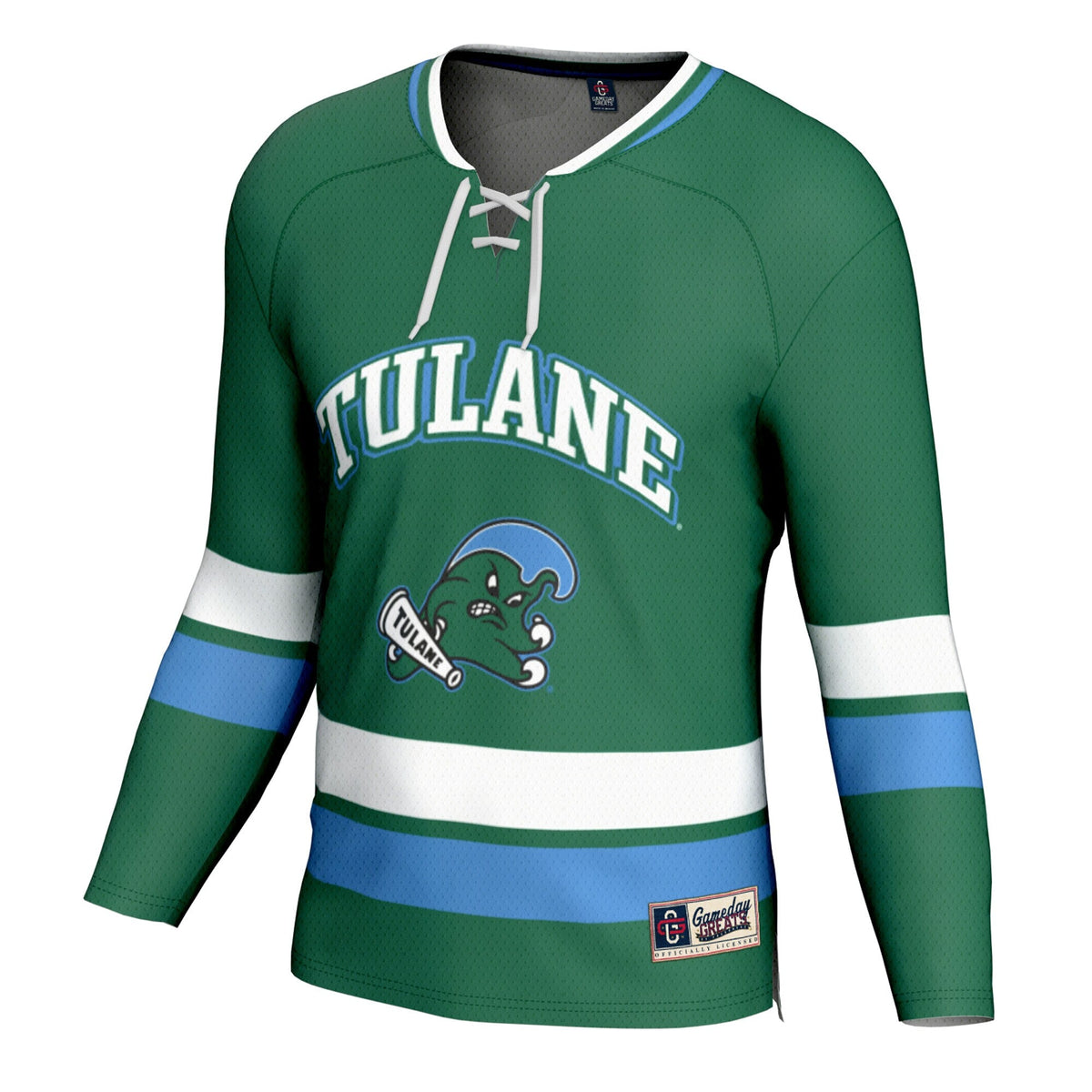 Tulane Green Wave Spirit Hockey Jersey - Green