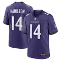 Baltimore Ravens Kyle Hamilton Purple Team Game Jersey