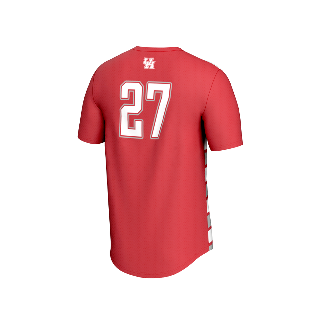 #27 Houston Cougars Lightweight Soccer Fashion Jersey - Red