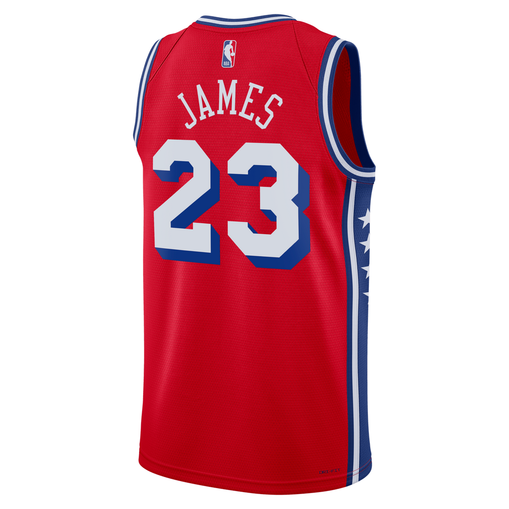 Philadelphia 76ers Statement Edition Swingman Jersey - Red - Lebron James