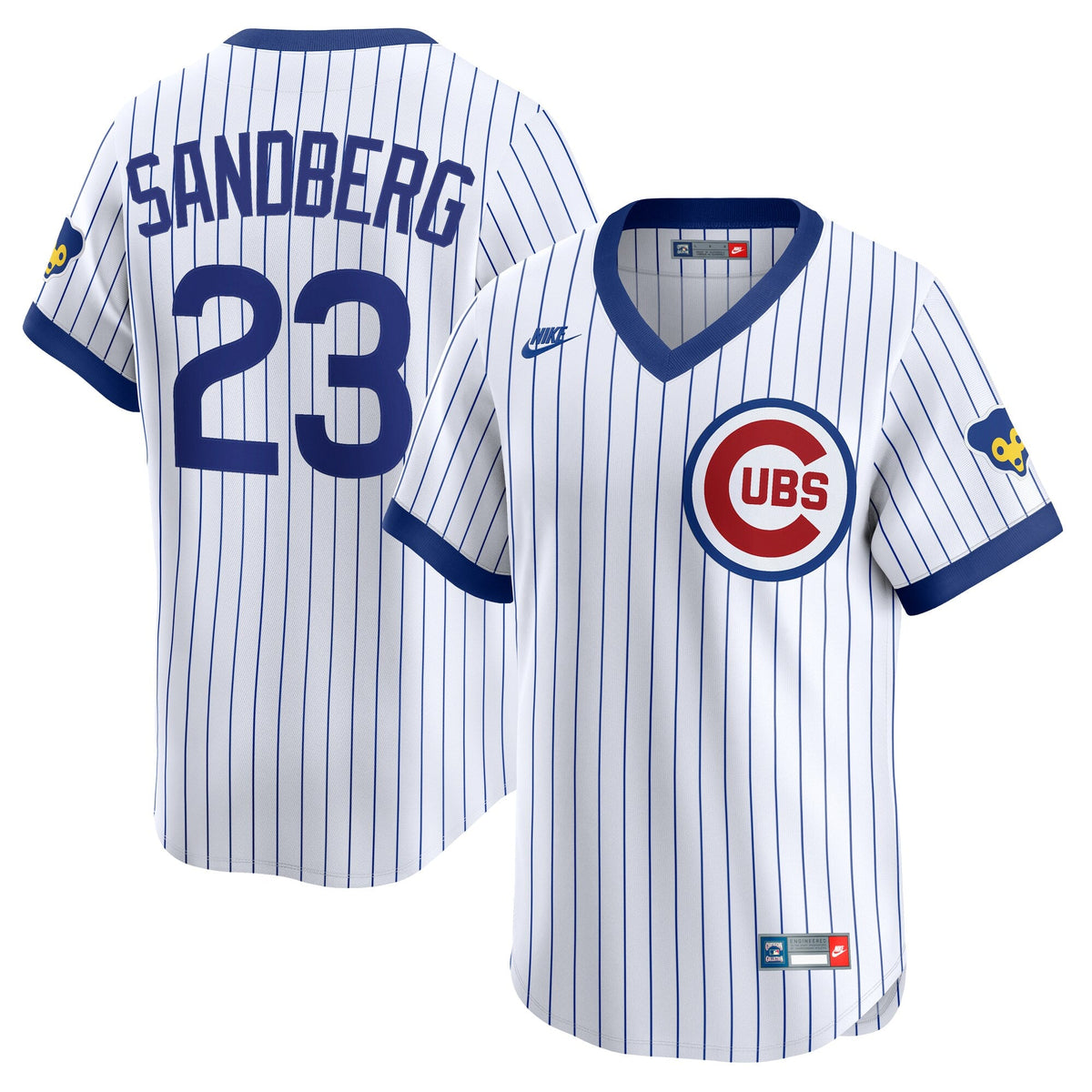 Chicago Cubs Ryne Sandberg White Throwback Cooperstown Collection Limited Jersey