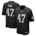 Las Vegas Raiders Alex Ward Black Team Game Jersey
