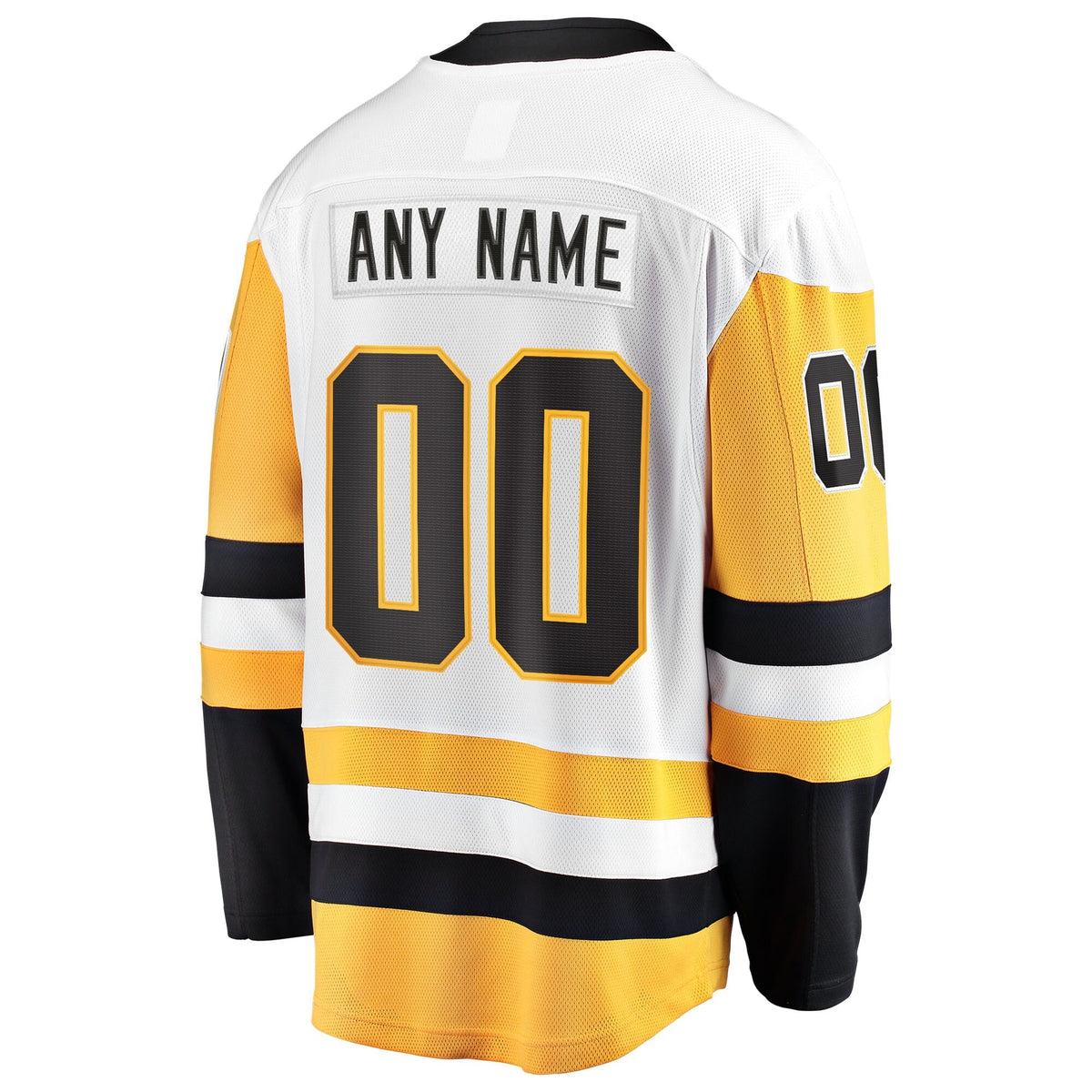 Pittsburgh Penguins White Away Breakaway Custom Jersey